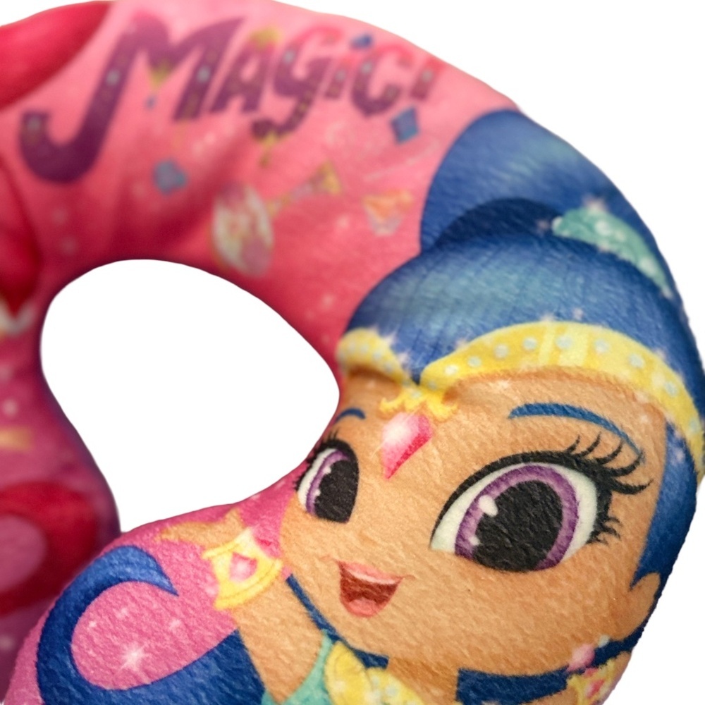 Nickelodeon Shimmer & Shine Magic Travel Neck Pillow – Kids Purple Genie Pillow - Picture 4 of 4